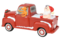 Santa and Mrs. Claus Partying Pickup Truck 'Hillbilly' Hot Tub 8" Decoration Figurine